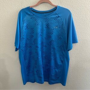 Men's Champion Blue Short Sleeve Workout Shirt Size XL